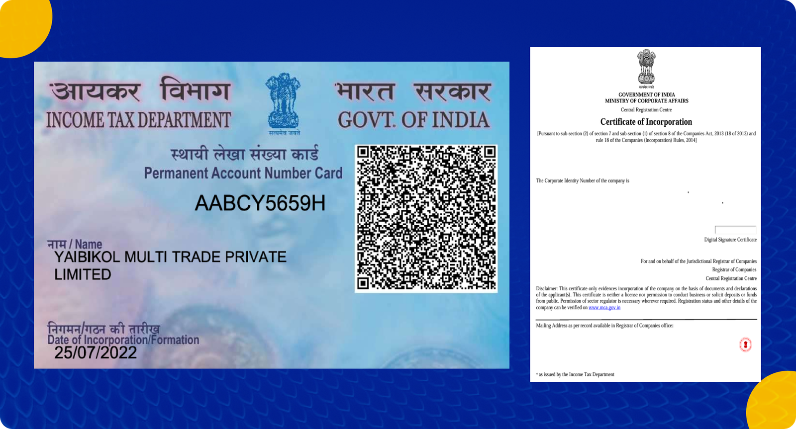Company Certificates
